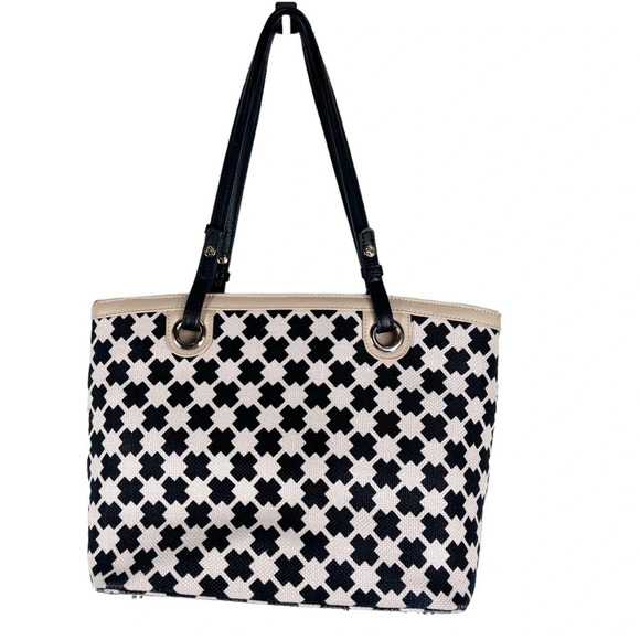 SPARTINA Daufuskie Island Linen & Leather Maxi Tote Shoulder Bag - Picture 3 of 12